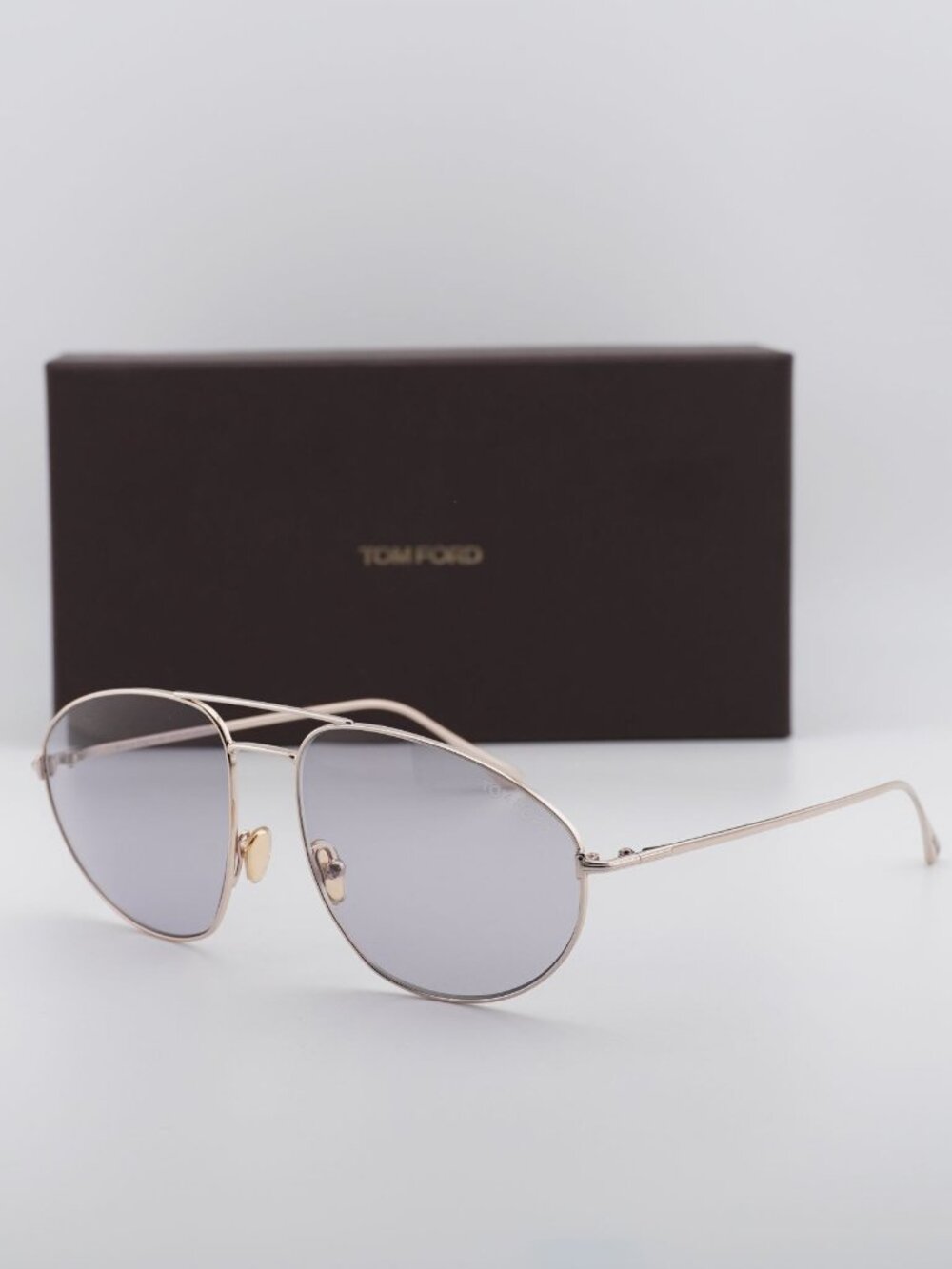 Tom Ford FT0796 28A Aviator Sunglasses -  Gold / Grey